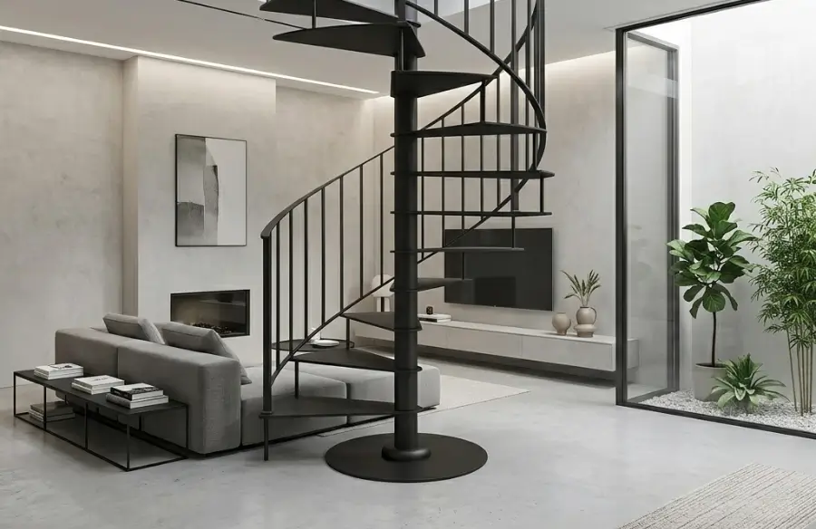 Cầu thang xoắn ốc đơn giản